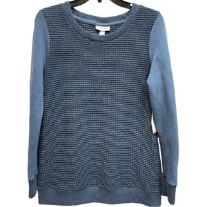 Liz Lange Maternity Crewneck Textured Leisure Sweater Size Medium New With Tags